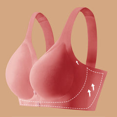wire-free ice silk comfortable bra