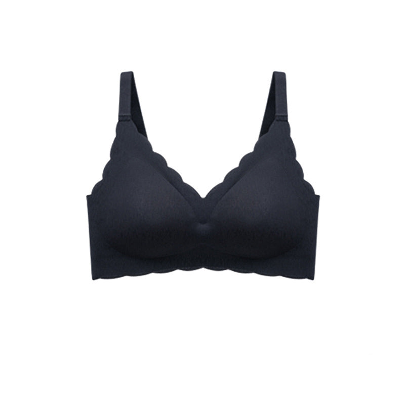 Summer Thin No Steel Ring Underwear Gathered Seamless Full-Coverage T-Shirt Bra