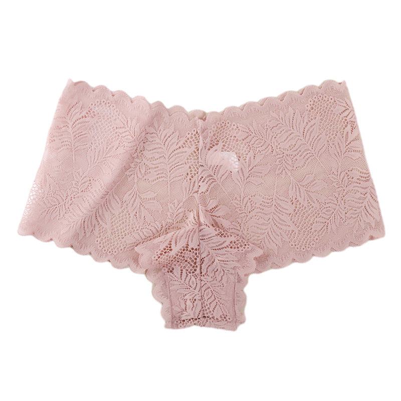 Alluring Breathable Lace Briefs Featuring Mid-Rise V-Shape Design