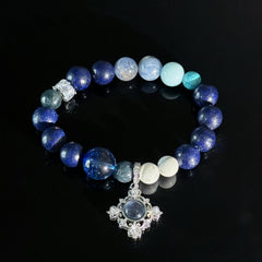 Aquarius Crystal Bracelet – Lapis Lazuli & Turquoise Zodiac Healing Bracelet