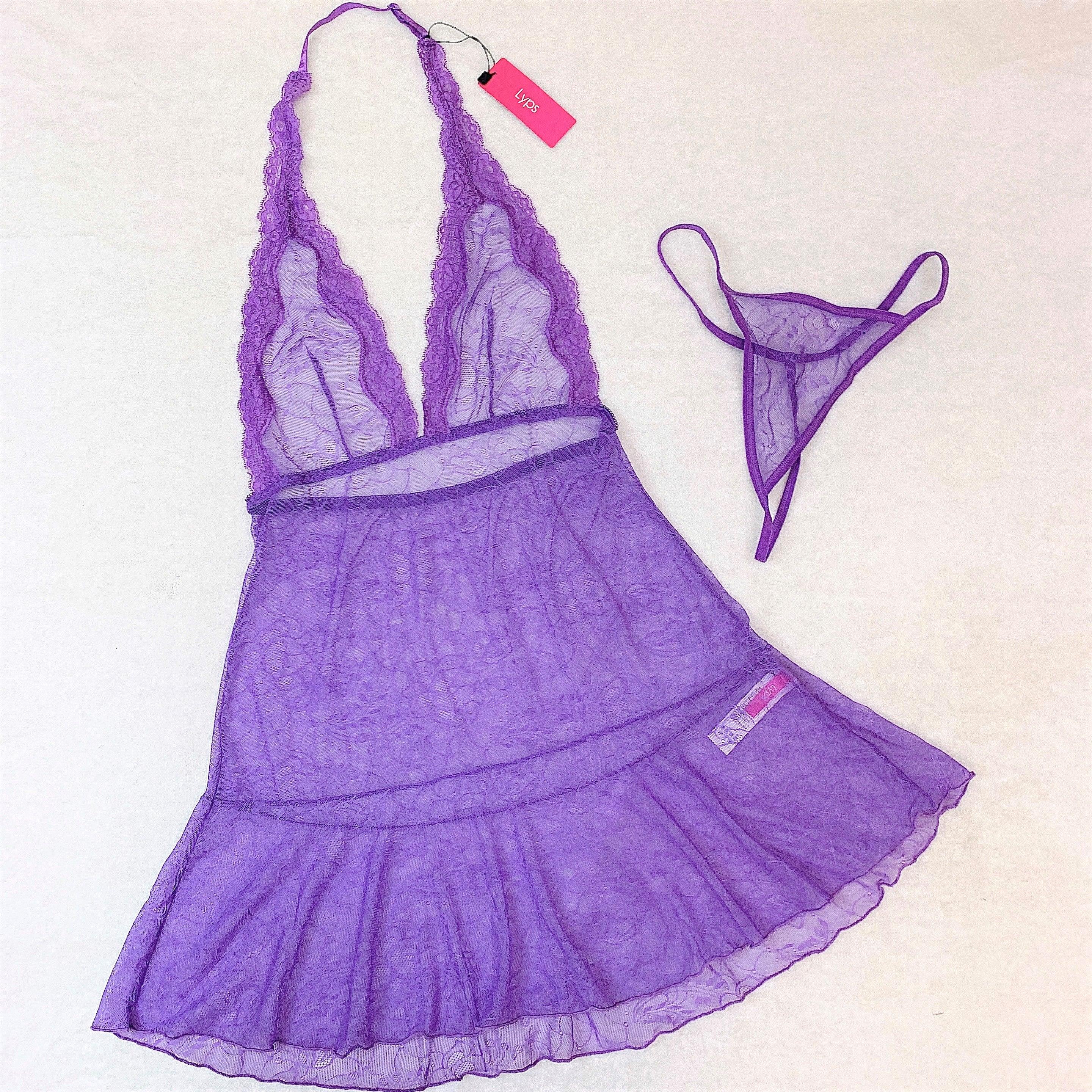 Lace Halter Chemise Lingerie Set - Sailor Saturn