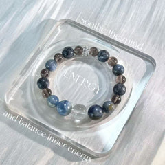 Misty Deep Sea Crystal Bracelet | Ocean Twilight Calm Jewelry