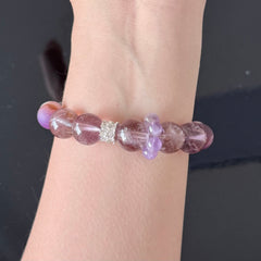 Amethyst & Lavender Crystal Healing Bracelet