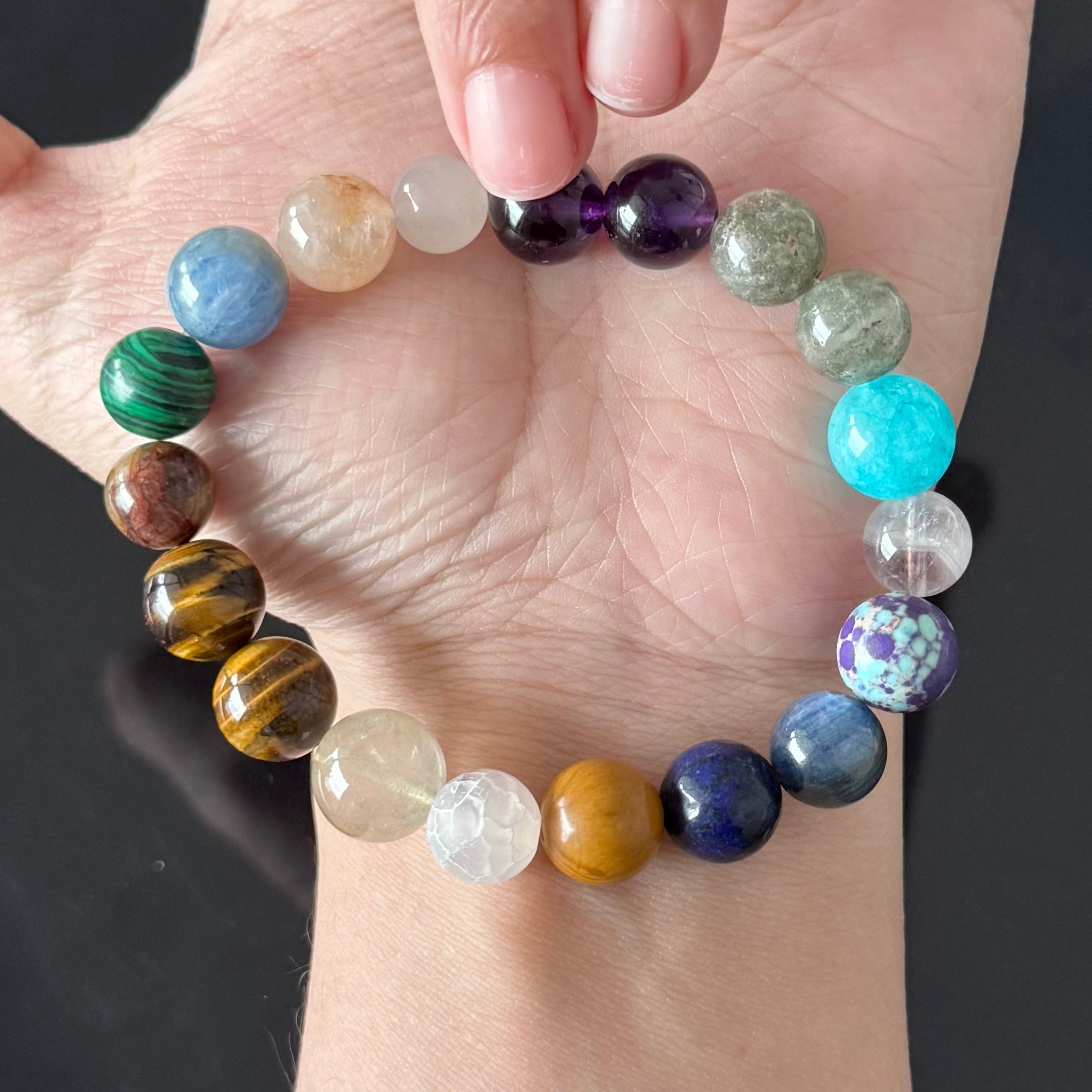 Gemini Zodiac Crystal Bracelet – Multi Stone Balance & Communication Energy Bracelet