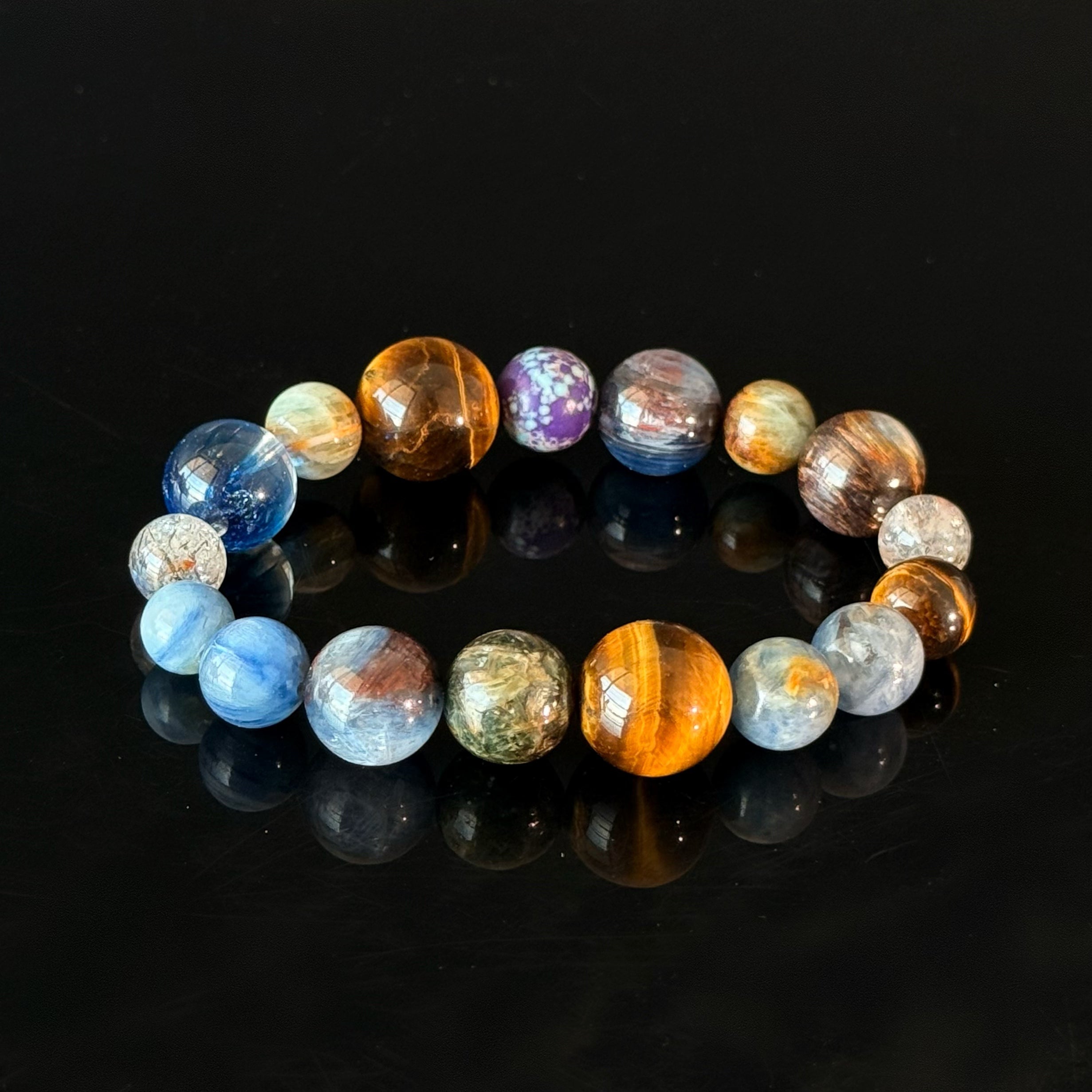 Leo Zodiac Crystal Bracelet – Tiger’s Eye Multi-Stone Energy & Confidence Bracelet