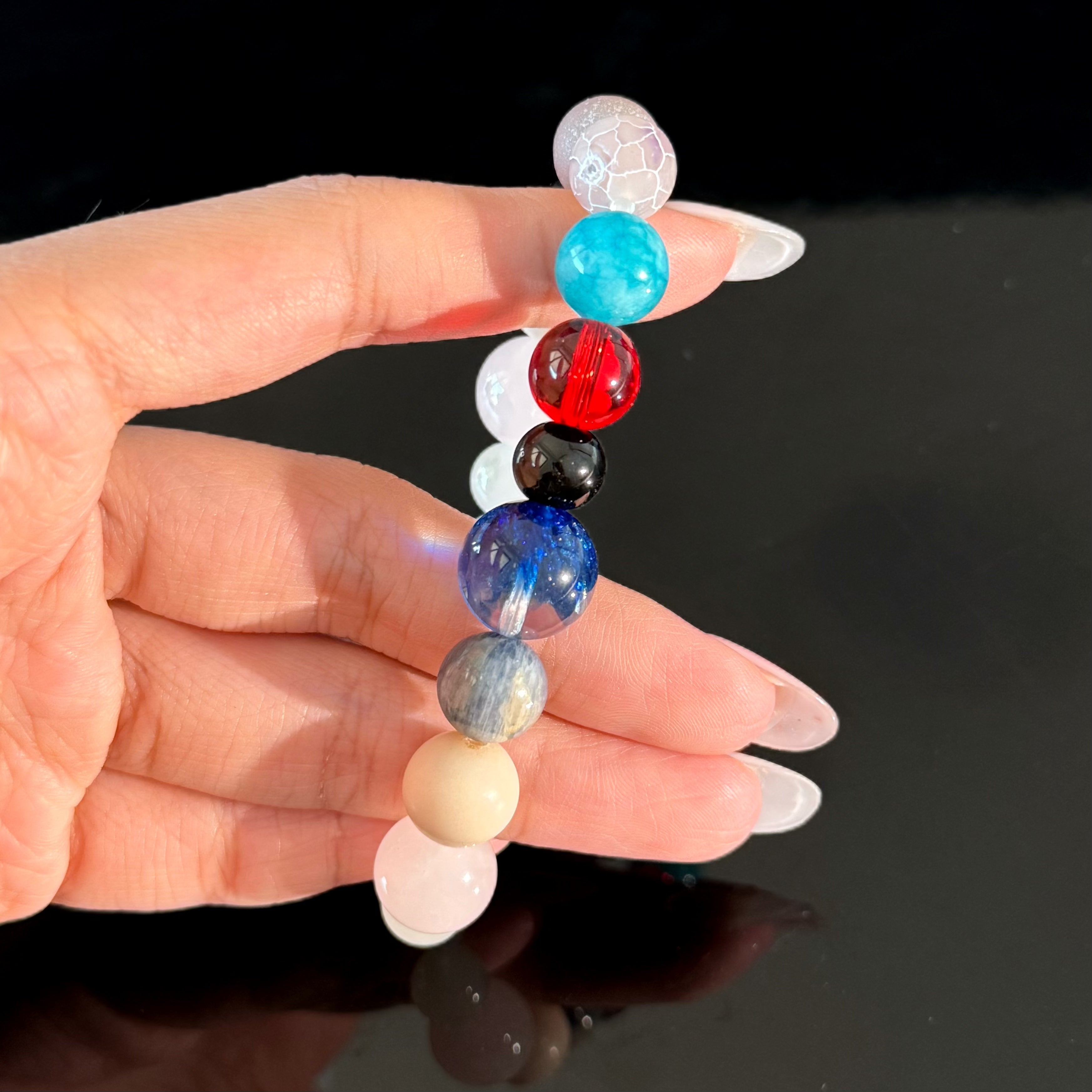 Pisces Zodiac Multi Crystal Bracelet