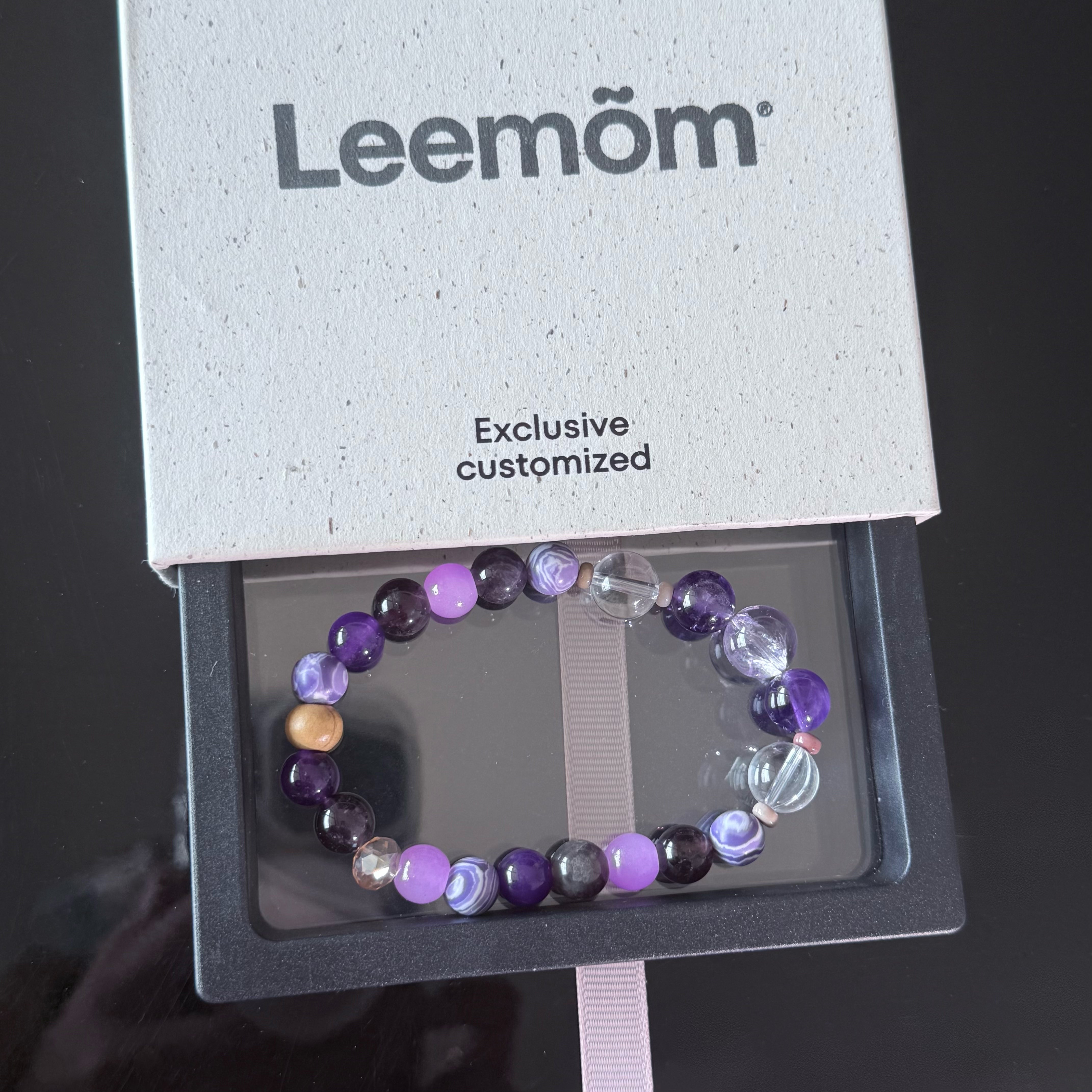 Amethyst & Purple Agate Crystal Bracelet