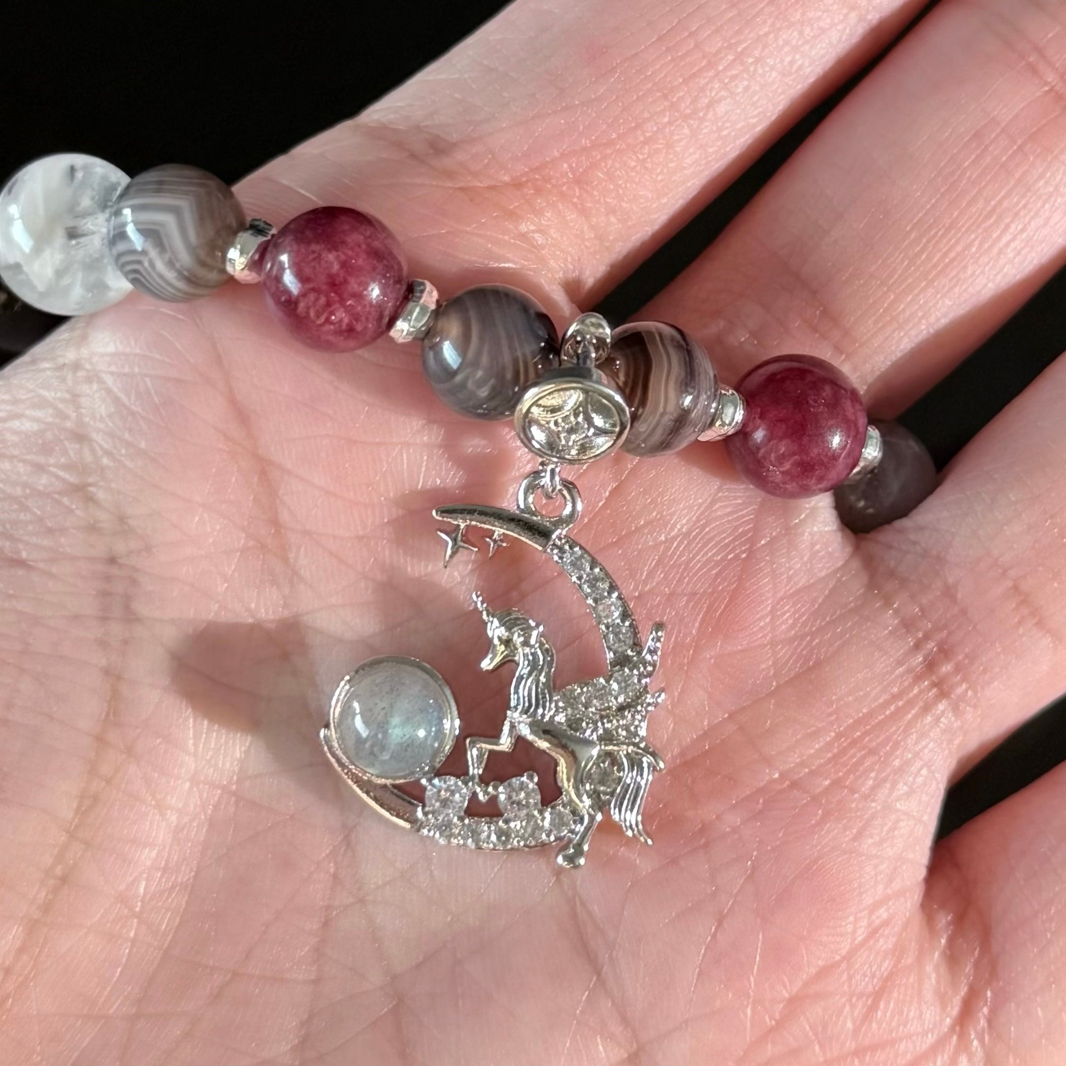 Scorpio Crystal Bracelet – Moon & Star Protection Bracelet