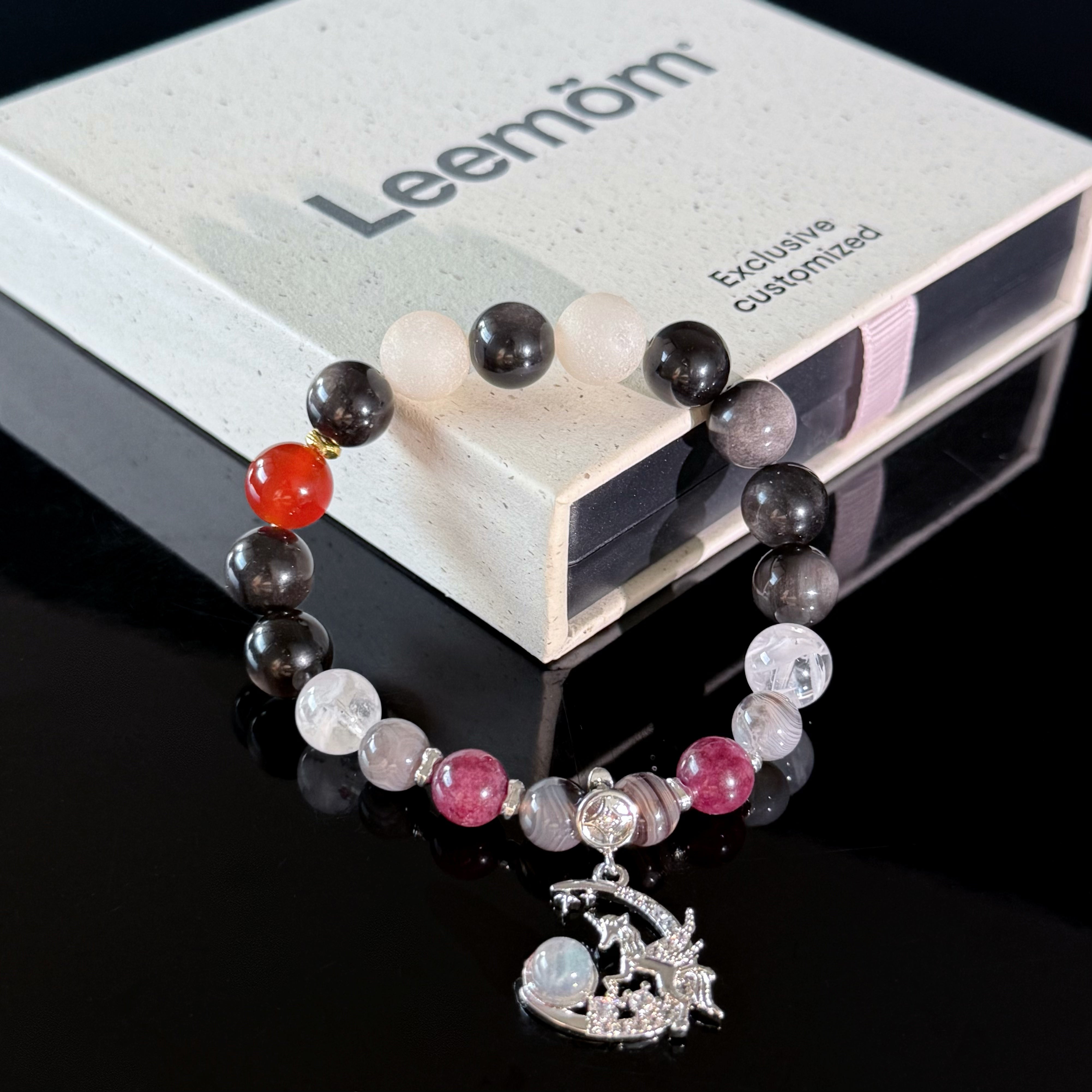 Scorpio Crystal Bracelet – Moon & Star Protection Bracelet