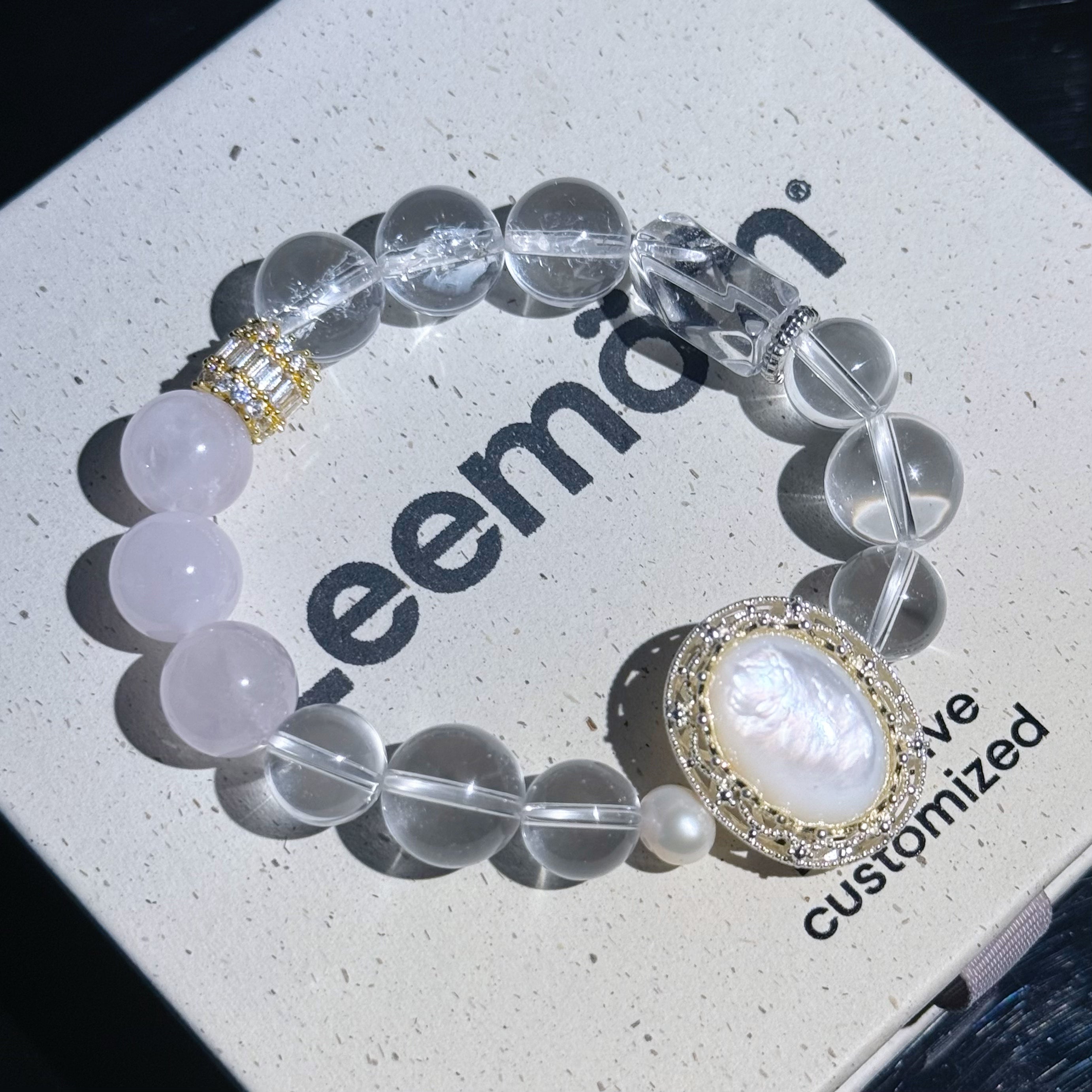 Love, Healing & Divine Protection Zodiac Crystal Bracelet for Libra & Pisces