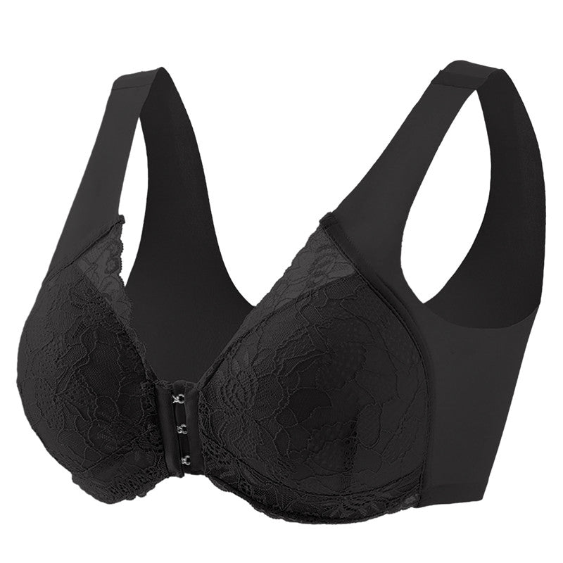 Front Closure Push Up Seamless Extra-Elastic Breathable Wireless Brassiere