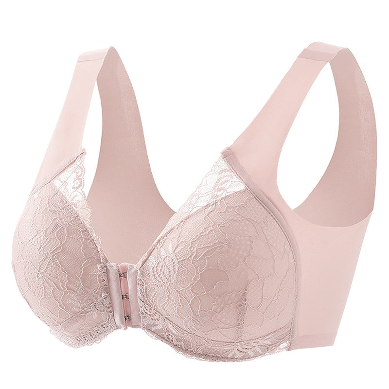 Front Closure Push Up Seamless Extra-Elastic Breathable Wireless Brassiere