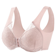 Front Closure Push Up Seamless Extra-Elastic Breathable Wireless Brassiere