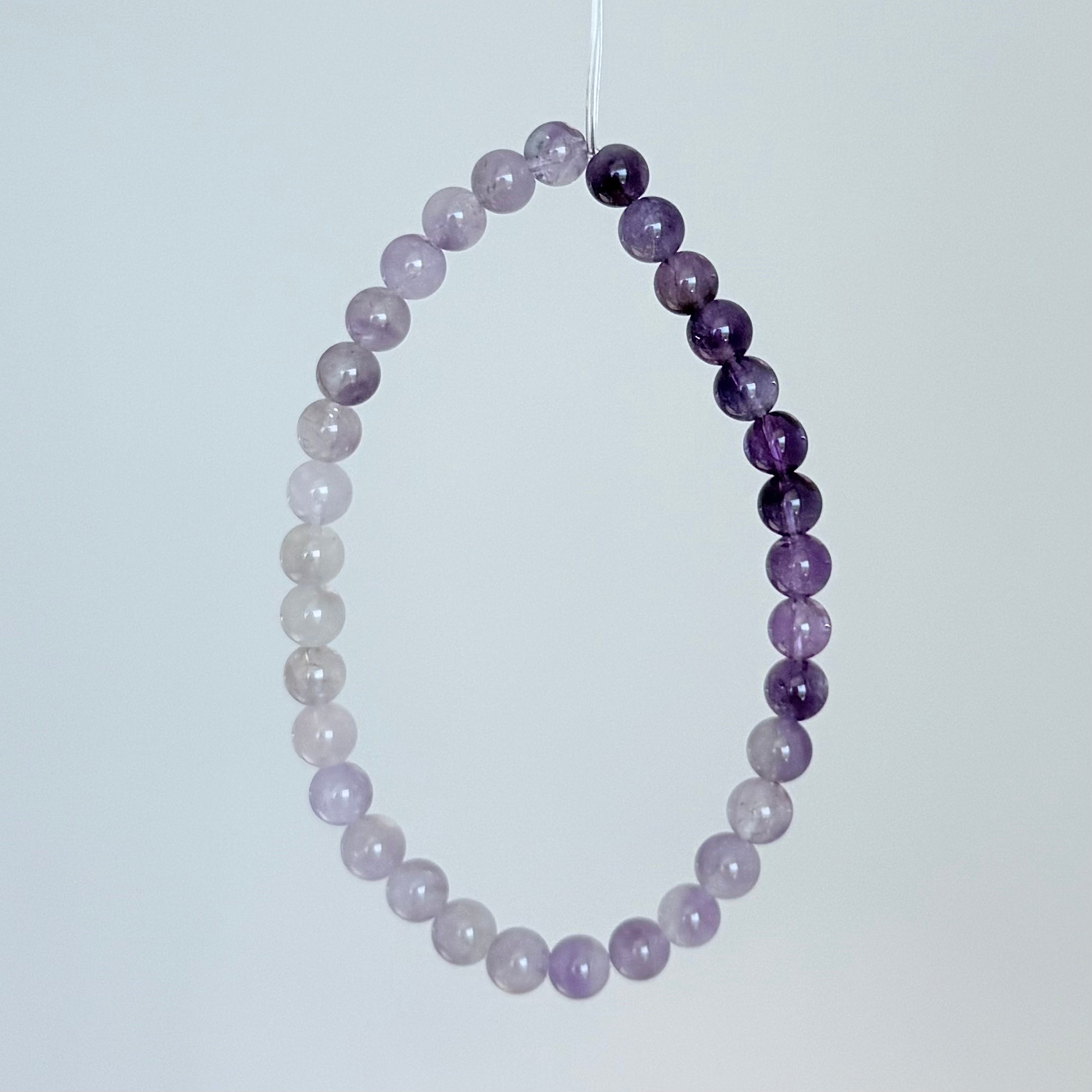 Natural Gradient Amethyst Bracelet