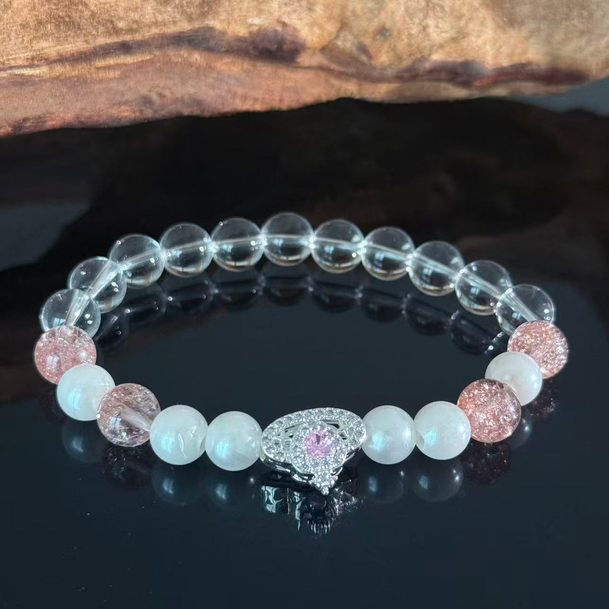 Moonlight Pearls and Strawberry Quartz—Crafting a Gentle Universe on the Wrist.