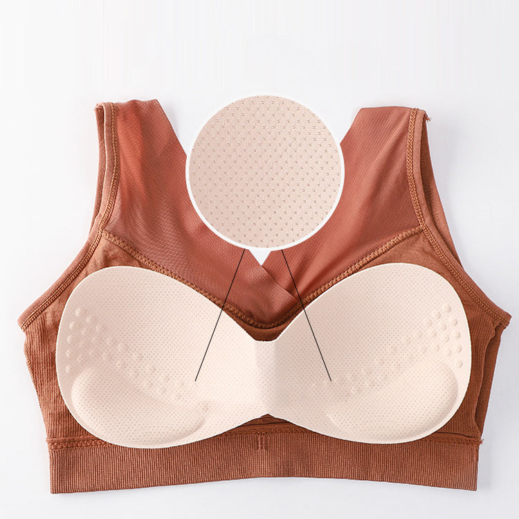 Wireless Anti-Sagging Sports Bra
