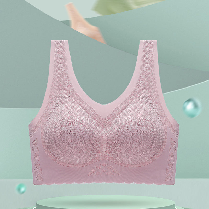 comfortable latex breathable inner cup sleep bra