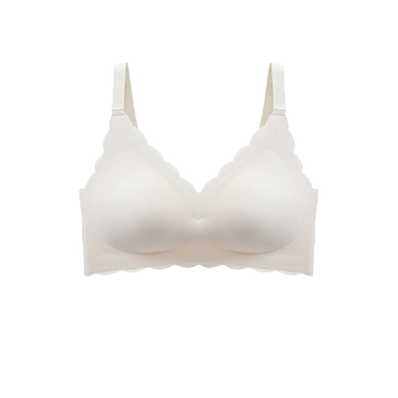 Summer Thin No Steel Ring Underwear Gathered Seamless Full-Coverage T-Shirt Bra