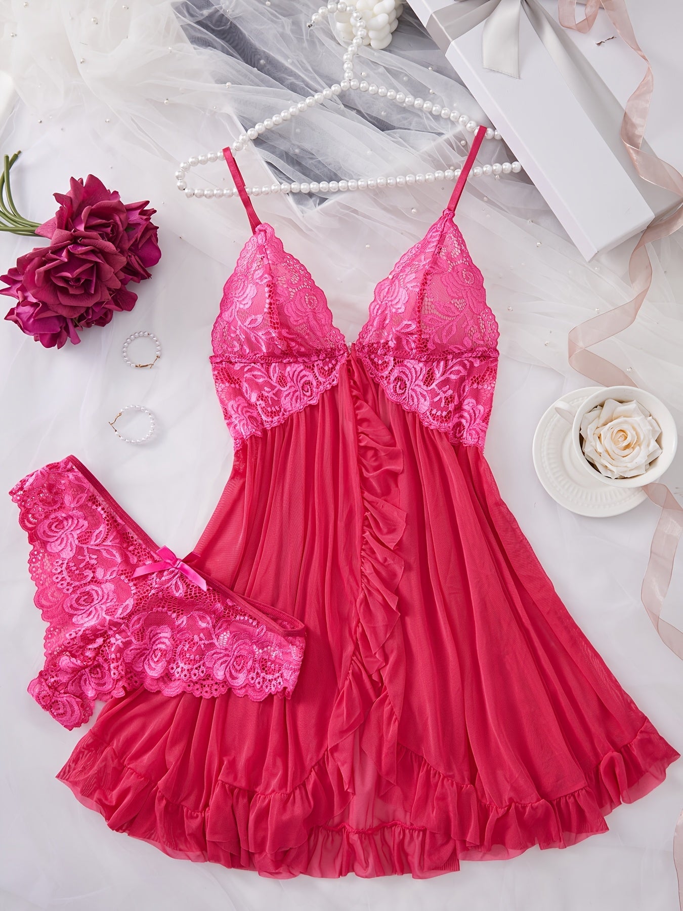 LacyNightyâ„?Lace Lash Set