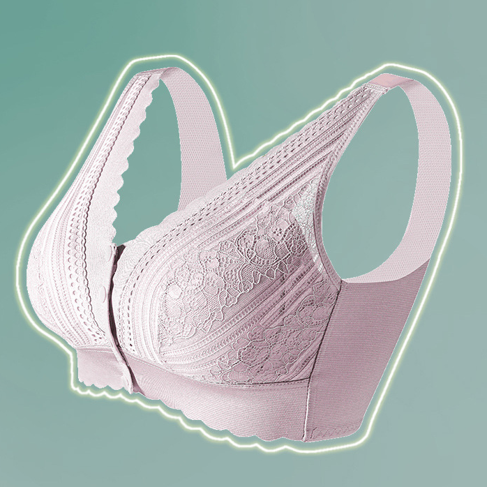 Thin Front Button Lightweight Push-up Comfortable Bra