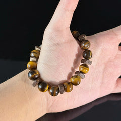 Handcrafted Tiger's Eye Bracelet — Symbolizing Protection and Confidence