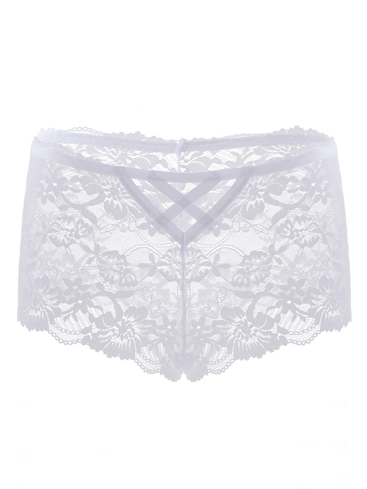 hollow lace cross straps briefs Boyshort