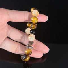 Strength, Confidence & Wealth Zodiac Crystal Bracelet for Leo & Capricorn