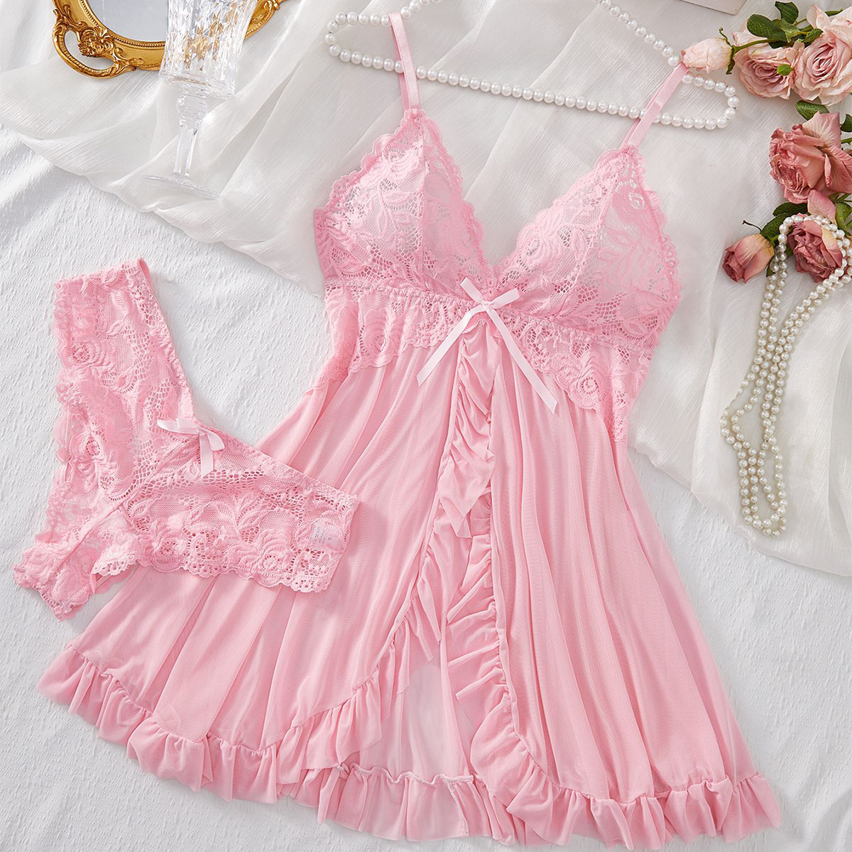 LacyNightyâ„?Lace Lash Set