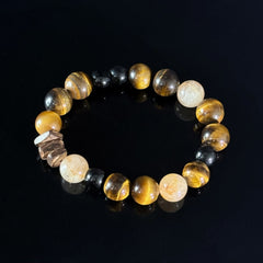 Strength, Confidence & Wealth Zodiac Crystal Bracelet for Leo & Capricorn