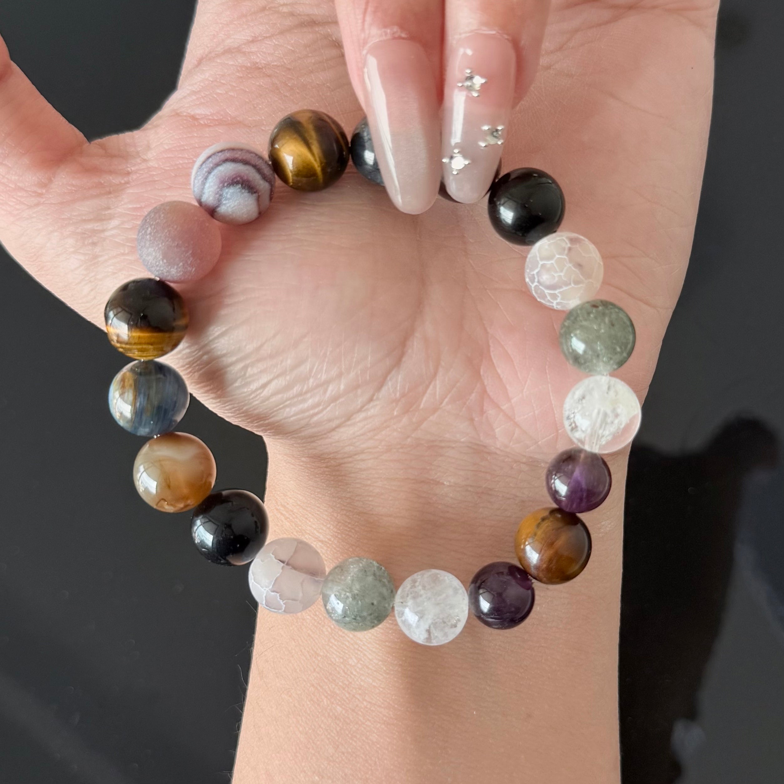 Natural Multi-Stone Healing Crystal Bracelet