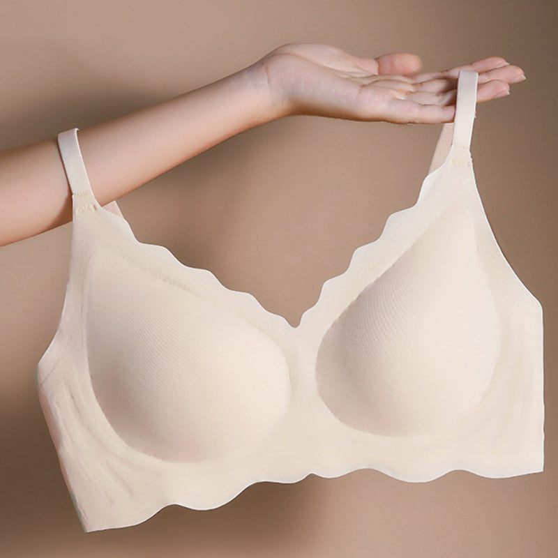Summer Thin No Steel Ring Underwear Gathered Seamless Full-Coverage T-Shirt Bra
