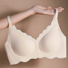 Summer Thin No Steel Ring Underwear Gathered Seamless Full-Coverage T-Shirt Bra
