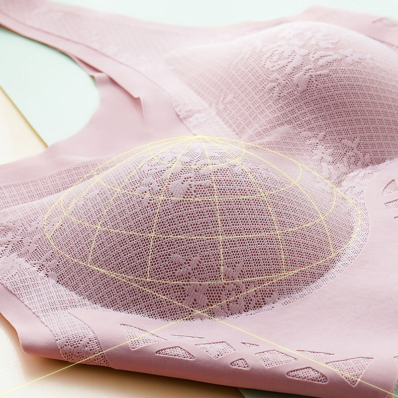 comfortable latex breathable inner cup sleep bra