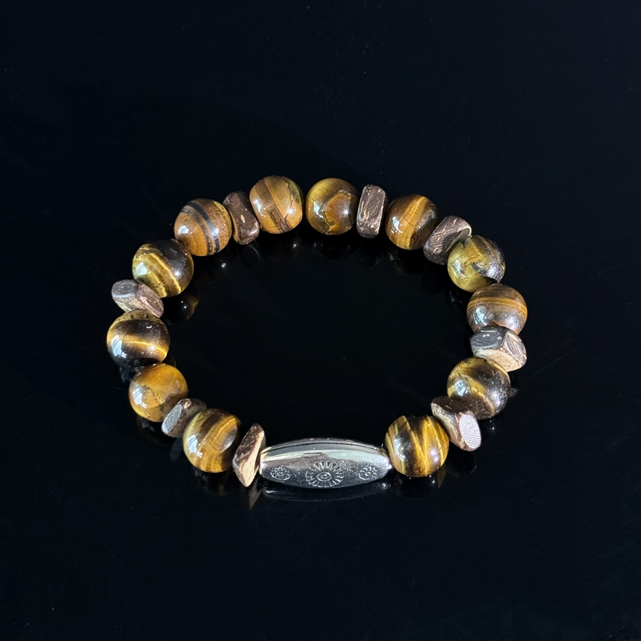 Handcrafted Tiger's Eye Bracelet — Symbolizing Protection and Confidence
