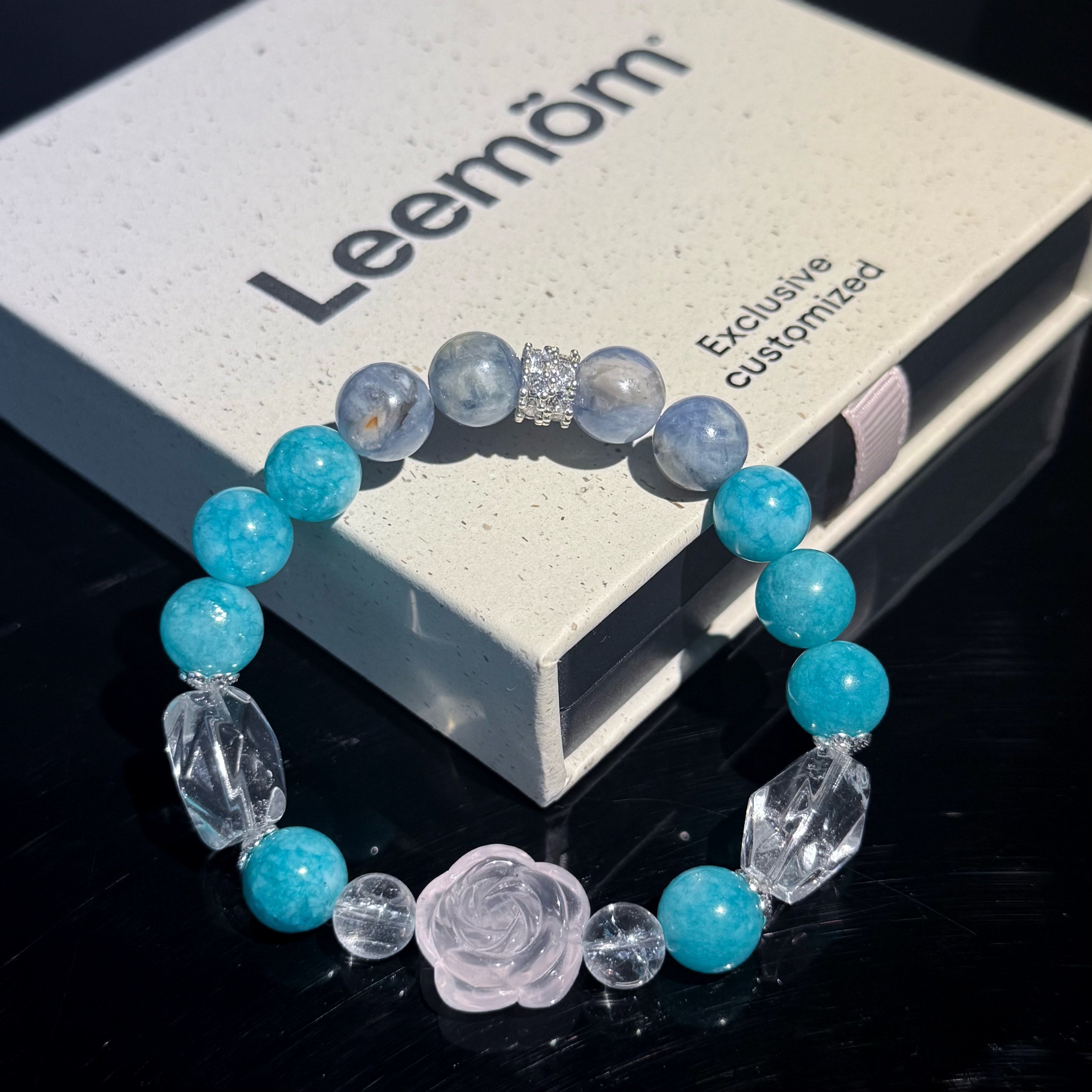 Cancer Crystal Bracelet – Turquoise & Rose Quartz Healing Bracelet