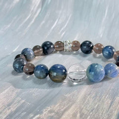 Misty Deep Sea Crystal Bracelet | Ocean Twilight Calm Jewelry