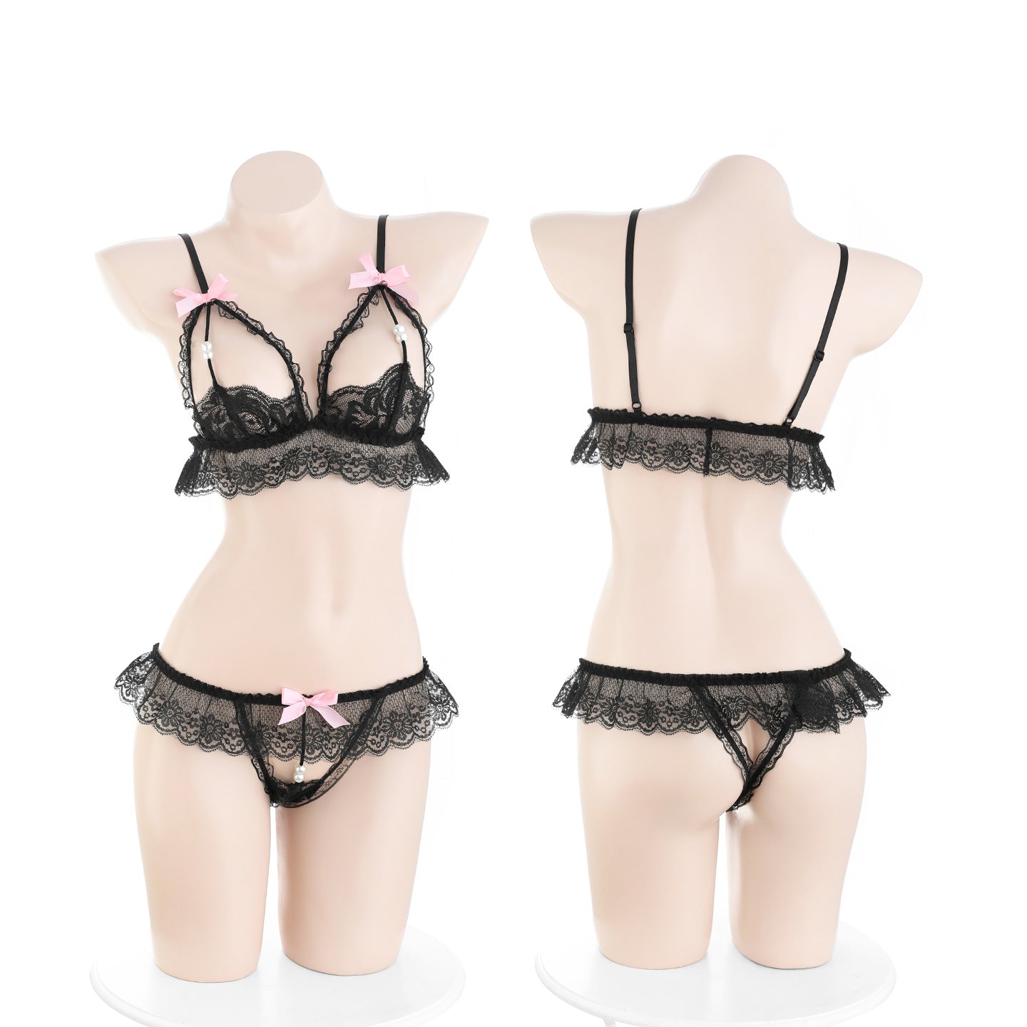 Lace Three-Point Lingerie