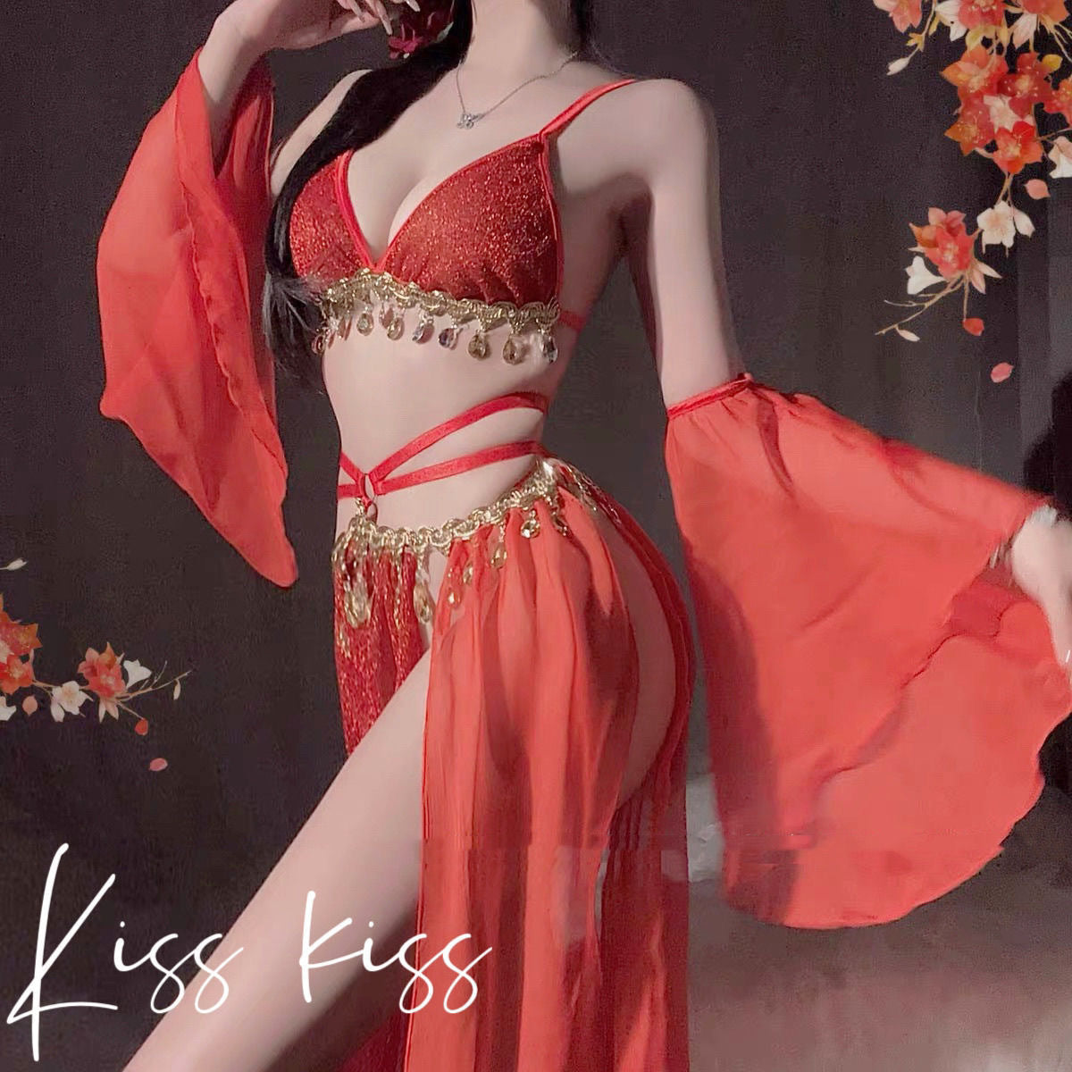 Lace-up Backless Chiffon Ancient Style Lingerie