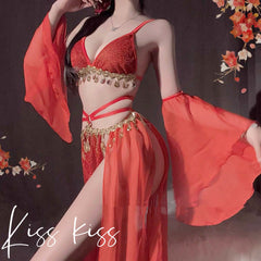 Lace-up Backless Chiffon Ancient Style Lingerie