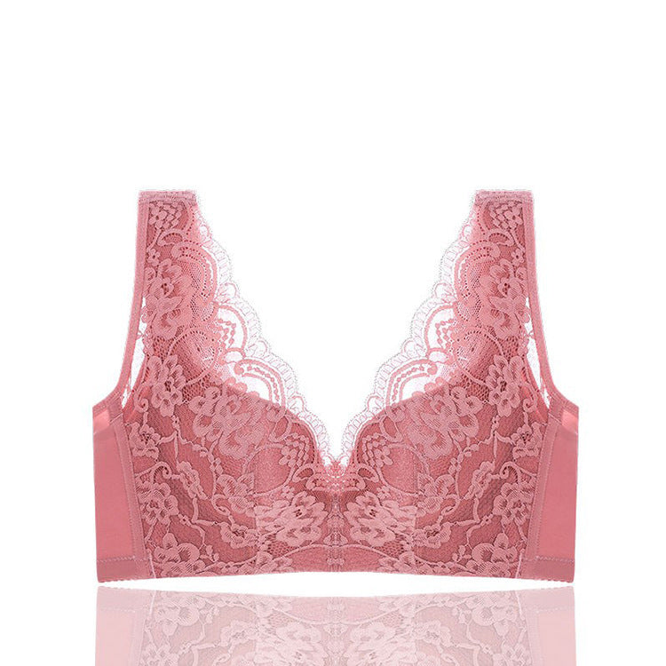 Back Buckle Wireless Side Breast Drawing Bra