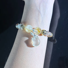 Leo Crystal Bracelet – Citrine & Clear Quartz Zodiac Bracelet