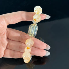 Leo Crystal Bracelet – Golden Rutilated Quartz for Wealth & Confidence