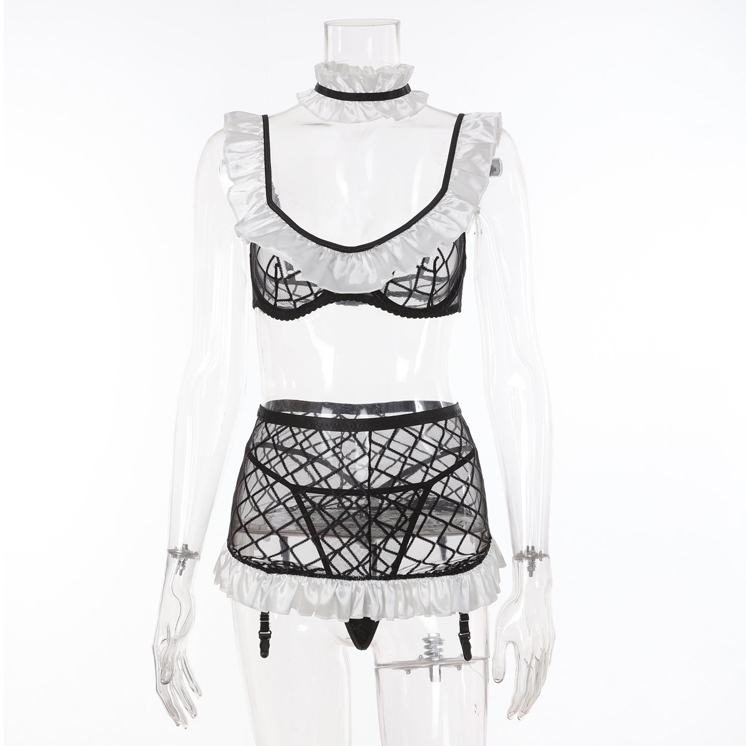 Nightclub Babe Role-playing Light See-Through Mesh Temptation Lingerie