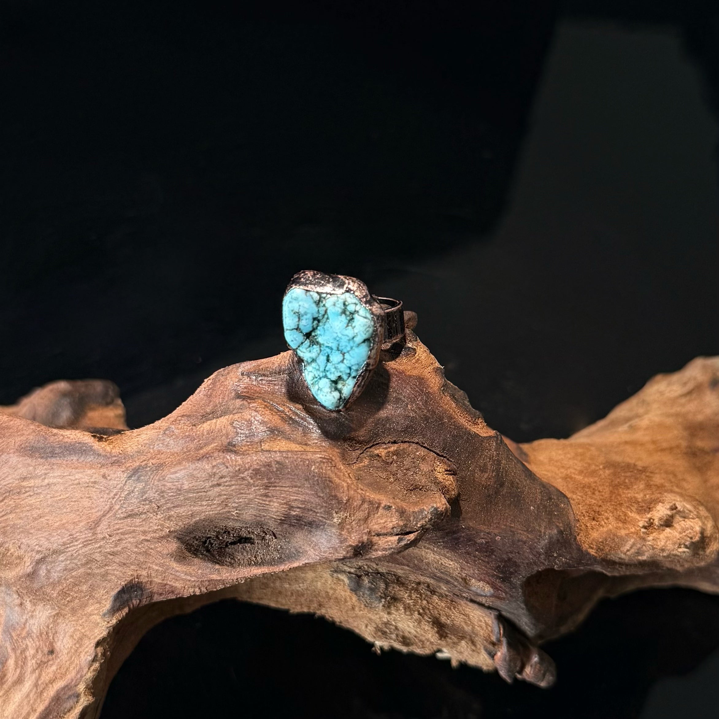 Natural Turquoise Statement Ring