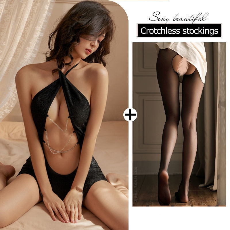 Halter Neck Bikini Chain Lingerie