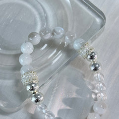 Gentle Growth Bracelet | Moonstone Clear Quartz for Soft Power & Self-Love