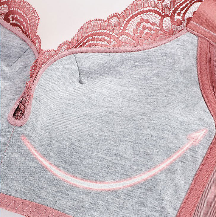 Back Buckle Wireless Side Breast Drawing Bra