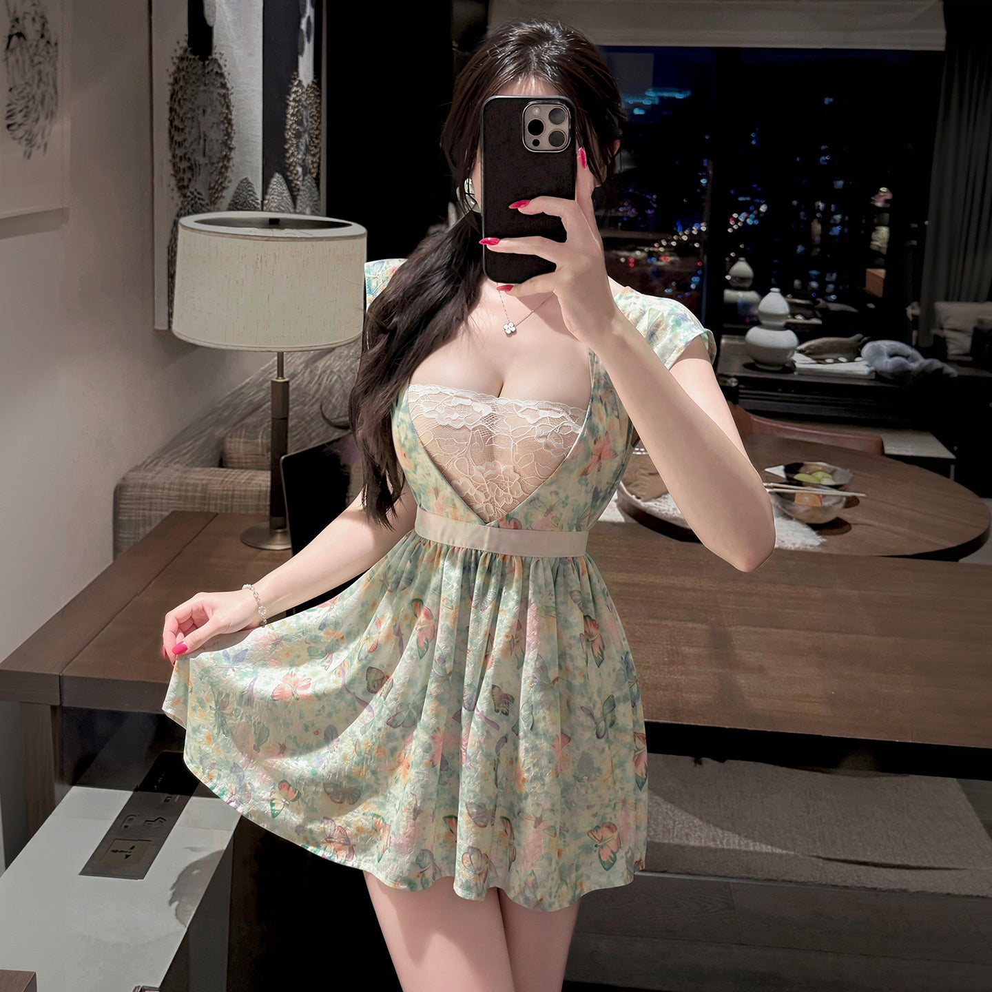 Vintage Printed Cosplay Cook Dress