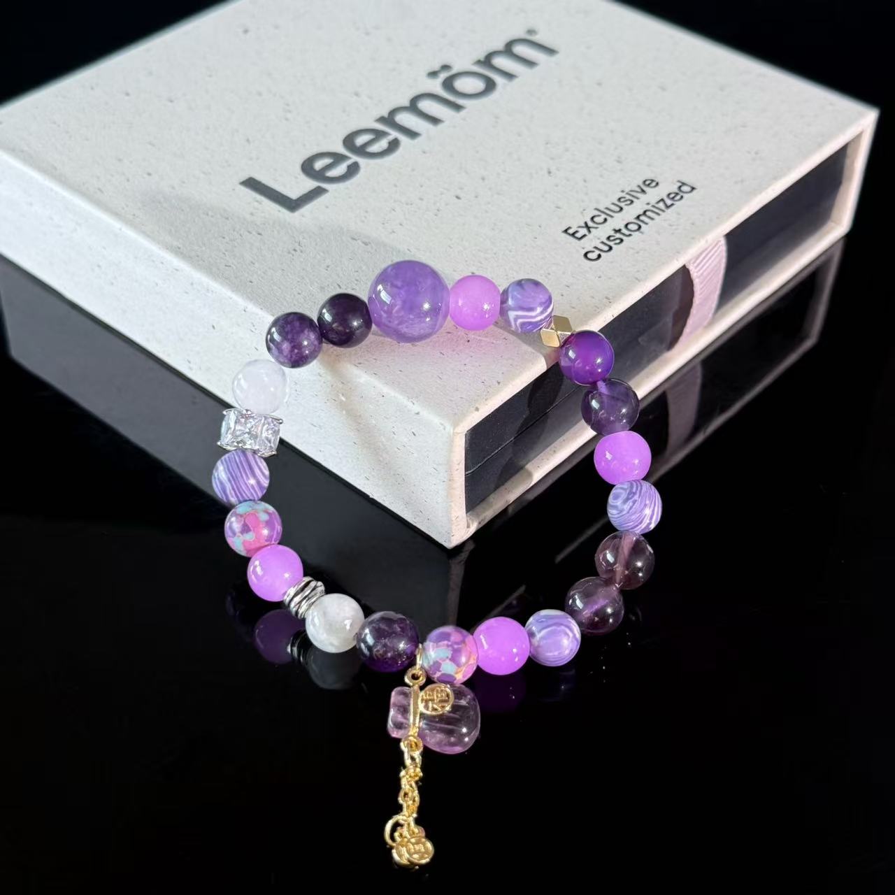 Dispel internal strife and enhance intuition | Purple Crystal Beads