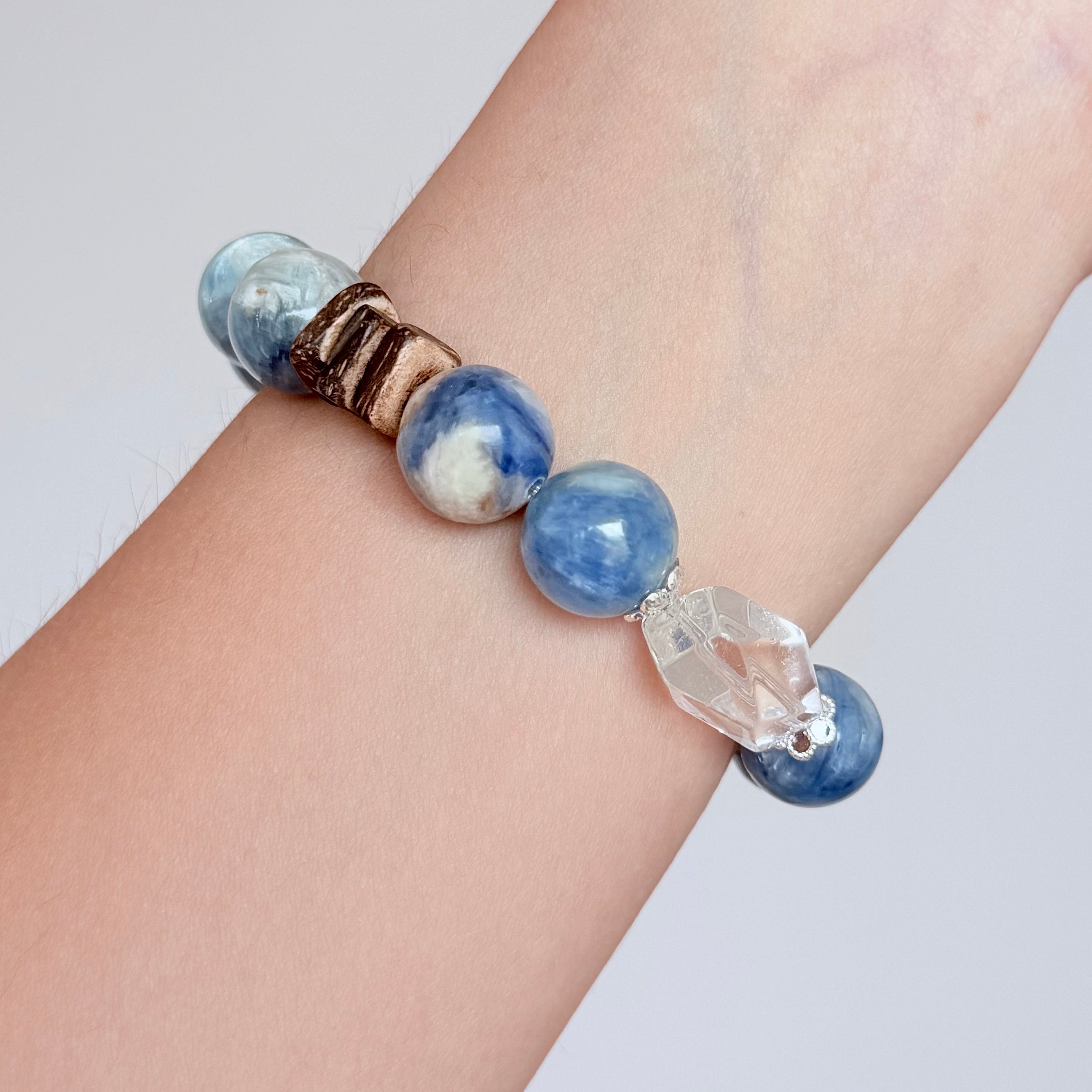 Kyanite & Clear Quartz Bracelet